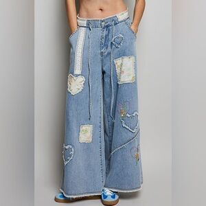 POL “ Heartthrob “ Wide Leg Jeans | Denim Blue